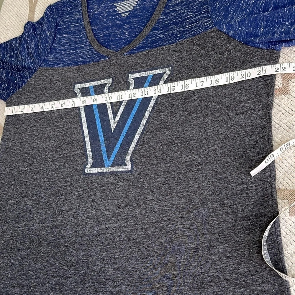 Villanova Wildcats Colosseum Stance Sleeve Stripe Patch Long Sleeve T-Shirt - Picture 6 of 12